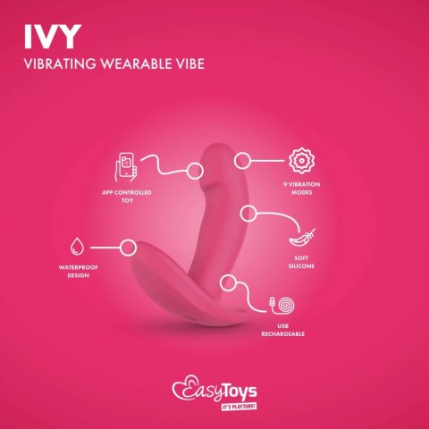 EasyConnect Ivy - Intymny masażer sterowany aplikacją, fioletowy EasyConnect