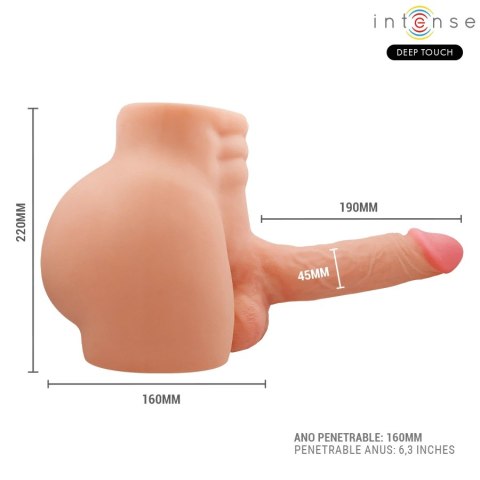 INTENSE Deep Touch Richie Torso z systemem ruchu i pilotem 4,7 kg INTENSE BODIES & MASTURBATORS
