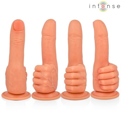 Intense Bender - Elastyczny model dłoniowy z przyssawką 11,3 cm, silikon INTENSE