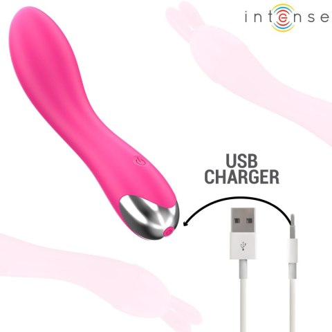 Intense Cher - Wibrator wielofunkcyjny z 4 wymiennymi głowicami, fioletowy INTENSE