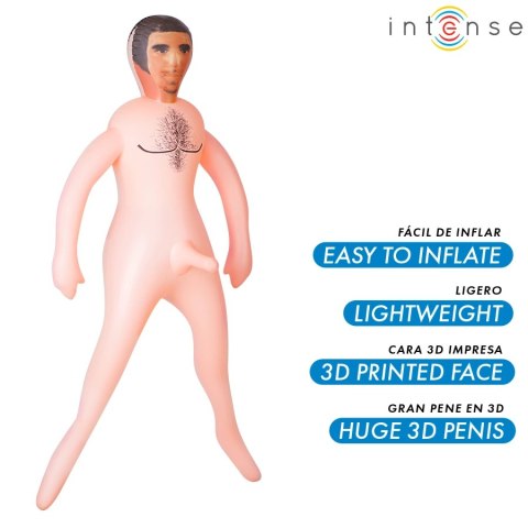 Intense Dolls Anthony - Nadmuchiwany manekin męski 3D, 145 cm, PVC INTENSE DOLLS