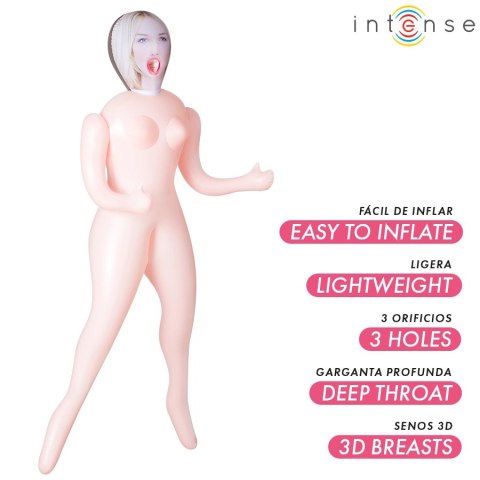 Intense Dolls Ingrid - Nadmuchiwana lalka anatomiczna 145 cm z trzema strefami INTENSE DOLLS