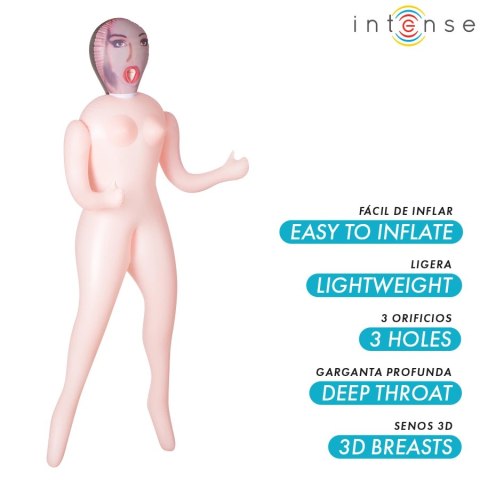 Intense Dolls Monique 145 cm - dmuchana figura z trzema strefami użytkowymi INTENSE DOLLS