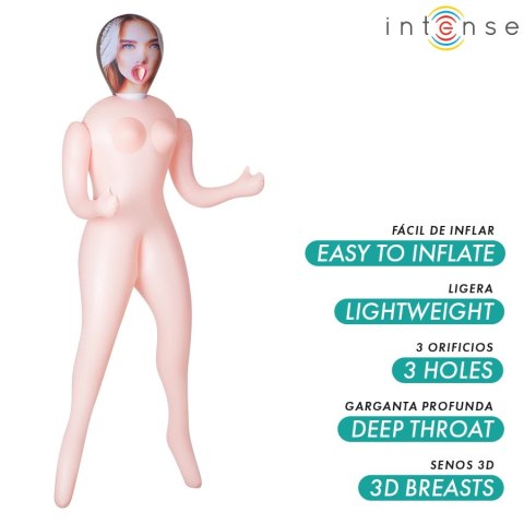 Intense Dolls Nicole - nadmuchiwana figura 145 cm z trzema strefami, PVC INTENSE DOLLS