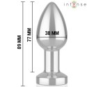 Intense Plug LED Metalowy Korek Anatomiczny M z Pilotem i Wibracją INTENSE