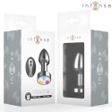 Intense Plug LED Metalowy Korek Anatomiczny M z Pilotem i Wibracją INTENSE