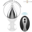 Intense Plug LED S - Metalowy wibrujący korek analny z pilotem INTENSE