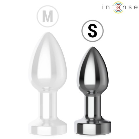 Intense Plug LED S - Metalowy wibrujący korek analny z pilotem INTENSE