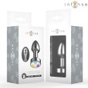 Intense Plug LED S - Metalowy wibrujący korek analny z pilotem INTENSE