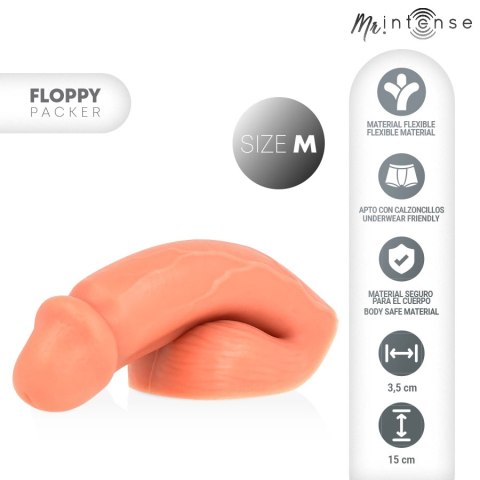 MR INTENSE Floppy Packer M - anatomiczny model silikonowy, średni MR. INTENSE