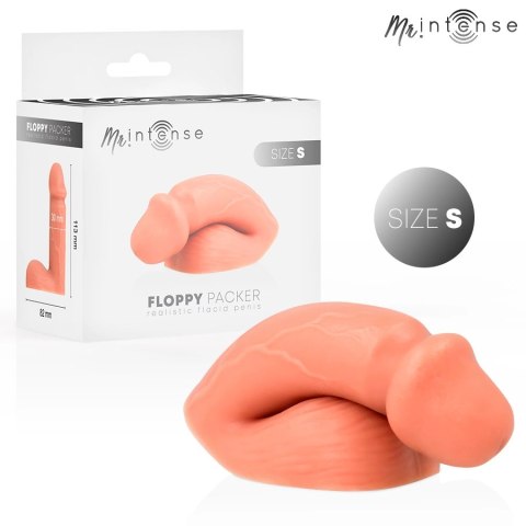 MR INTENSE Floppy Packer S - anatomiczny model silikonowy, beżowy MR. INTENSE