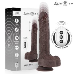 MR INTENSE Matt - Model z ruchem wertykalnym, pilot, silikon 22 cm szary MR. INTENSE