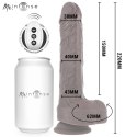MR INTENSE Matt - Model z ruchem wertykalnym, pilot, silikon 22 cm szary MR. INTENSE