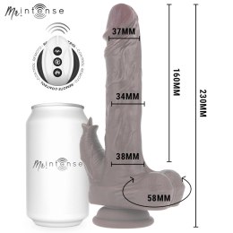 MR INTENSE Morgan - model dynamiczny z pilotem, silikonowy 23 cm, czarny MR. INTENSE
