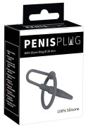 Mystim Dilator 2w1 Pierścień z Rozszerzaczem Silikonowy Czarny 6,2cm Penisplug