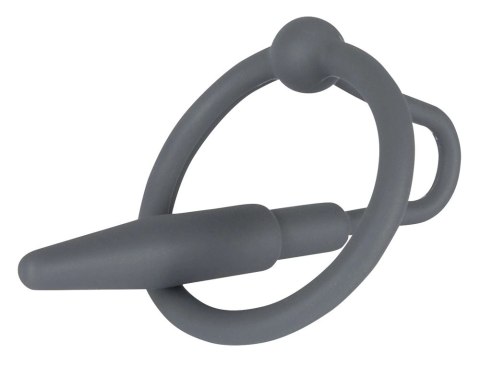 Mystim Dilator 2w1 Pierścień z Rozszerzaczem Silikonowy Czarny 6,2cm Penisplug