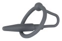 Mystim Dilator 2w1 Pierścień z Rozszerzaczem Silikonowy Czarny 6,2cm Penisplug