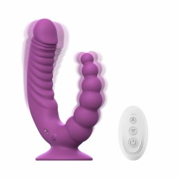 Teazers Double Vibrator Fioletowy z Przyssawką i Pilotem Bezprzewodowym Teazers