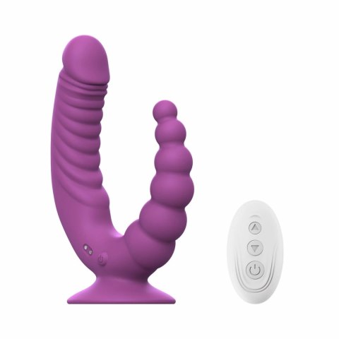 Teazers Double Vibrator Fioletowy z Przyssawką i Pilotem Bezprzewodowym Teazers