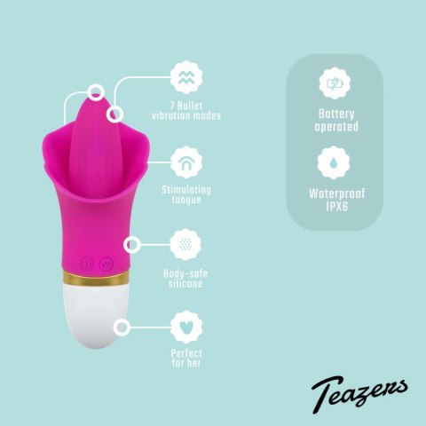 Teazers Flower Touch model wibrujący silikonowy rożowy 10 trybow Teazers