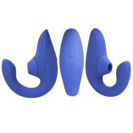 Womanizer Blend Rabbit - niebieski stymulator z podwojnym systemem masażu WOMANIZER