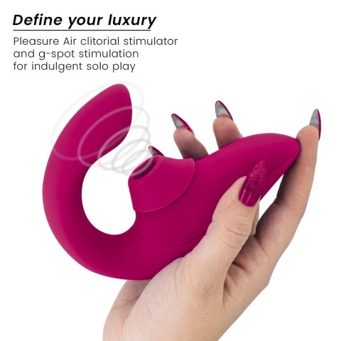 Womanizer Blend Rabbit - stymulator powietrzny i wibracyjny, żywy roż WOMANIZER