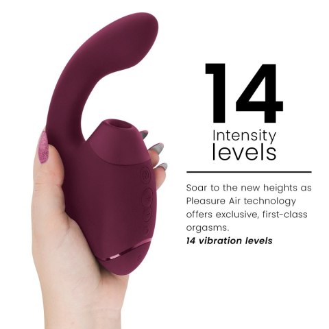 Womanizer Duo Next Intymna Maszyna 3D Air, podwojna, ciemnorożowa WOMANIZER