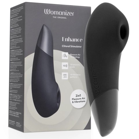 Womanizer Enhance czarny - stymulator 2w1 z technologią powietrzną i wibracjami WOMANIZER