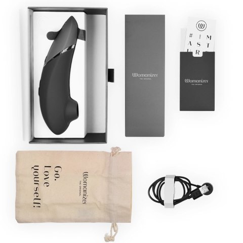 Womanizer Next Czarny - Intymny Stymulator Powietrzny 3D Climax Control WOMANIZER