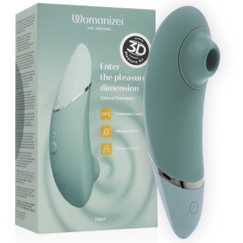 Womanizer Next Sage - Intymny stymulator powietrzny 3D, 14 poziomow, IPX7 WOMANIZER