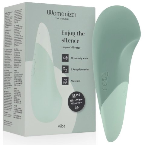 Womanizer Vibe Lay-On Sage - cichy model z technologią UltraWave, IPX7 WOMANIZER