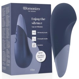 Womanizer Vibe Lay-On - cichy model wibrujący, ciemnoniebieski, IPX7 WOMANIZER
