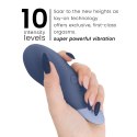 Womanizer Vibe Lay-On - cichy model wibrujący, ciemnoniebieski, IPX7 WOMANIZER
