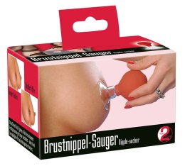 You2Toys Przyssawki do sutkow model z pompką, czerwono-przezroczyste 5,5 cm You2Toys