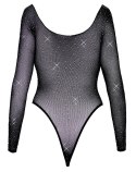 Cottelli Fantasy Body Glitter S-L czarny siateczkowy z kryształkami Fantasy by Cottelli