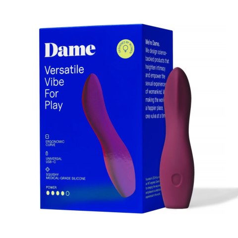 Dame Dip 2.0 - wielofunkcyjny model intymny USB-C, wyższy korpus Dame