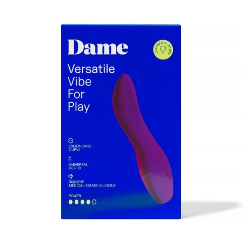 Dame Dip 2.0 - wielofunkcyjny model intymny USB-C, wyższy korpus Dame