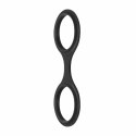 EasyToys Opaski Silikonowe Flexible Cuffs Czarny Regulowany Rozmiar Easytoys