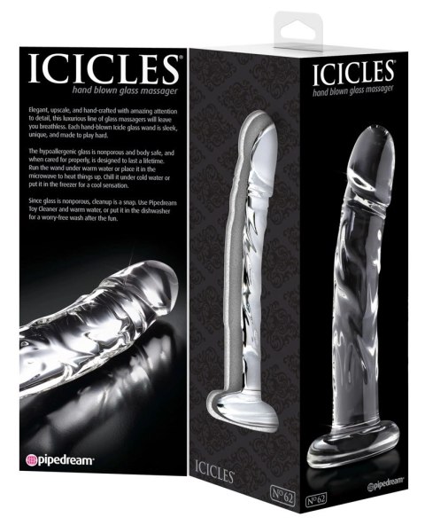Icicles Szkło Borokrzemowe Model Zakrzywiony 18cm Anatomiczny Icicles
