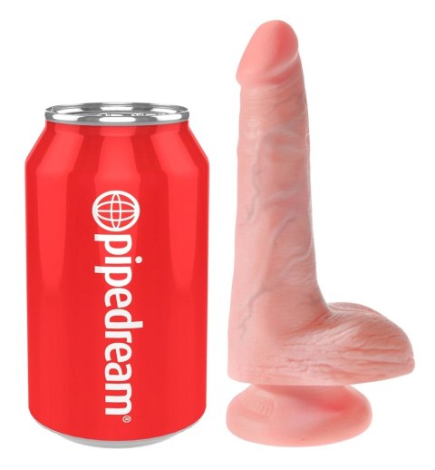 King Cock Model 6" Przyssawka Jasny Kolor Skory 15 cm PVC King Cock