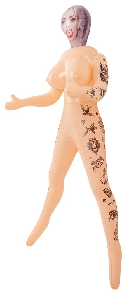 NaughtyDollz Tattoed Doll 152 cm - dmuchana figura z tatuażami You2Toys