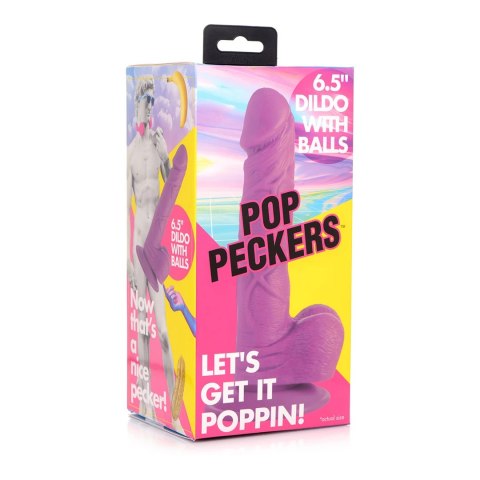 XR Brands POP Model z Przyssawką 16,5 cm - Jasny Kolor Makowy XR Brands