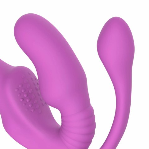 Teazers Strapless Strap-On Pink - System bezpaskowy z wibracjami i pilotem Teazers