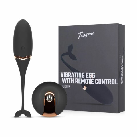 Teazers Vibrating Egg Black - Model z Pilotem, 10 Trybow, USB Teazers