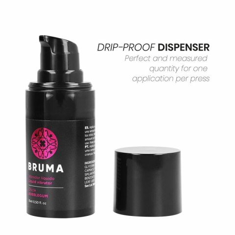 BRUMA Bubblegum Ultra-Ślizgający Żel Intymny 15 ml, dozownik BRUMA