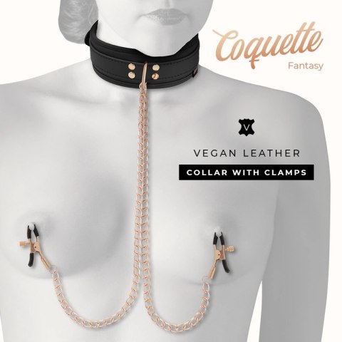Coquette Chic Desire Fantasy naszyjnik z zaciskami, neopren, łańcuszki COQUETTE