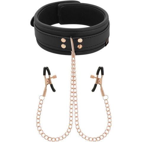 Coquette Chic Desire Fantasy naszyjnik z zaciskami, neopren, łańcuszki COQUETTE