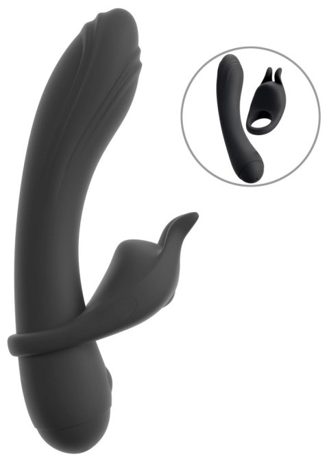 Couples Choice Duo Vibrator 3w1 z pierścieniem, silikonowy, wodoodporny Couples Choice