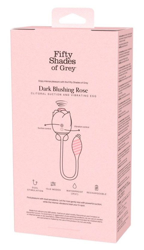 Fifty Shades of Grey Dark Blushing Rose - zestaw pulsator i wibrator wodoodporny Fifty Shades of Grey
