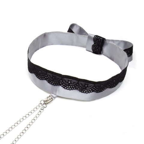 Fifty Shades of Grey Play Nice satynowa obroża z regulowanymi klipsami Fifty Shades of Grey